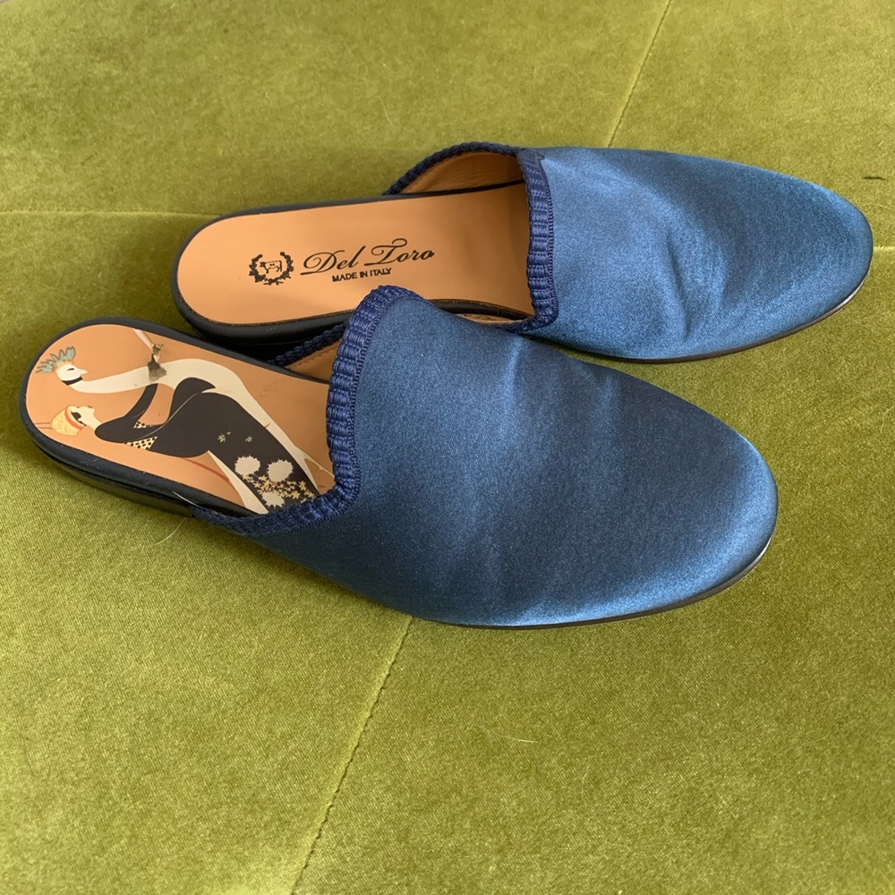 Del Toro satin mule
